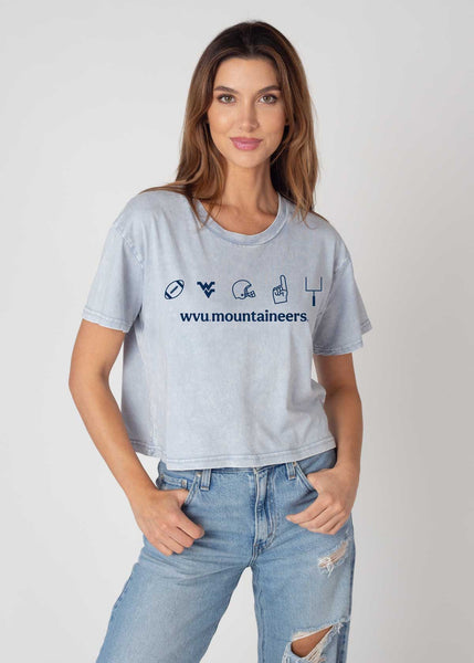 chicka d West Virginia Mountaineers Hustle Short 'n Sweet Tee S