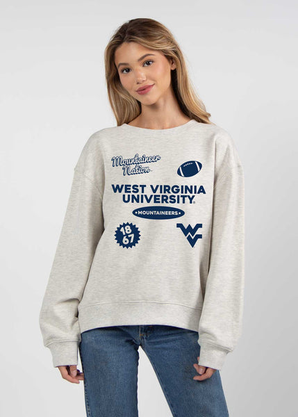 chicka d West Virginia Mountaineers Two-A-Days Old School Crew S