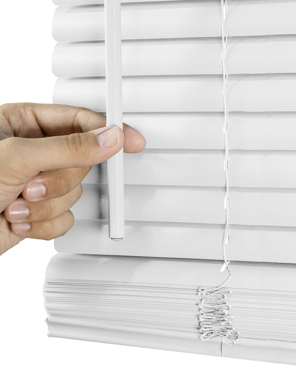 Chicology 60" Mini Blinds – Room Darkening 1" Slats White