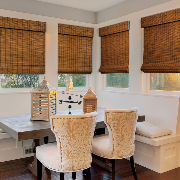 Chicology Custom Bamboo Shades – Blackout Frost
