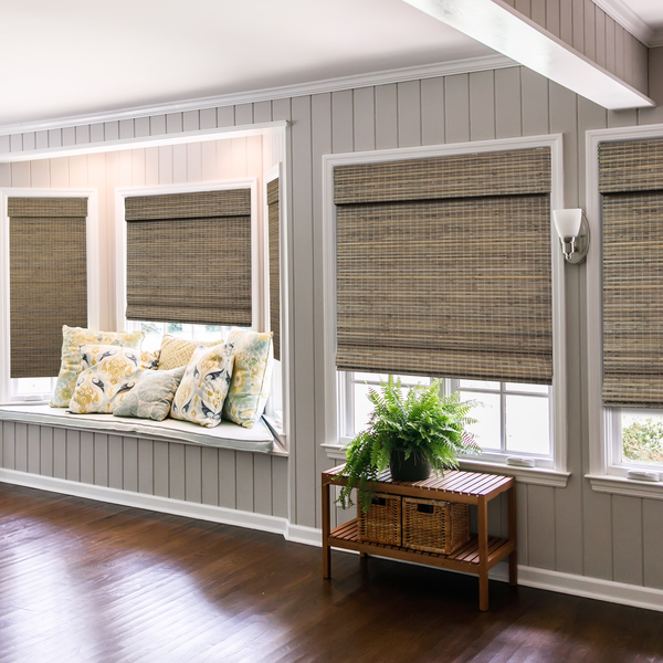 Chicology Custom Bamboo Shades – Blackout Smokey Ash