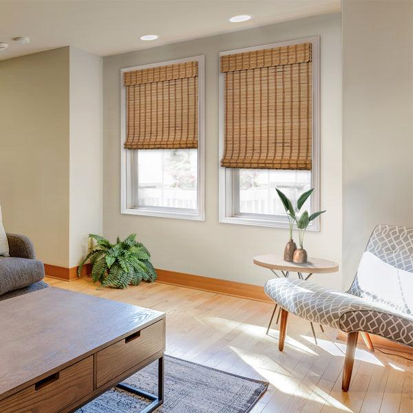 Chicology Custom Bamboo Shades – Light Filtering Camel