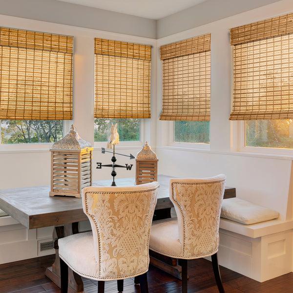 Chicology Custom Bamboo Shades – Light Filtering Honey Wheat