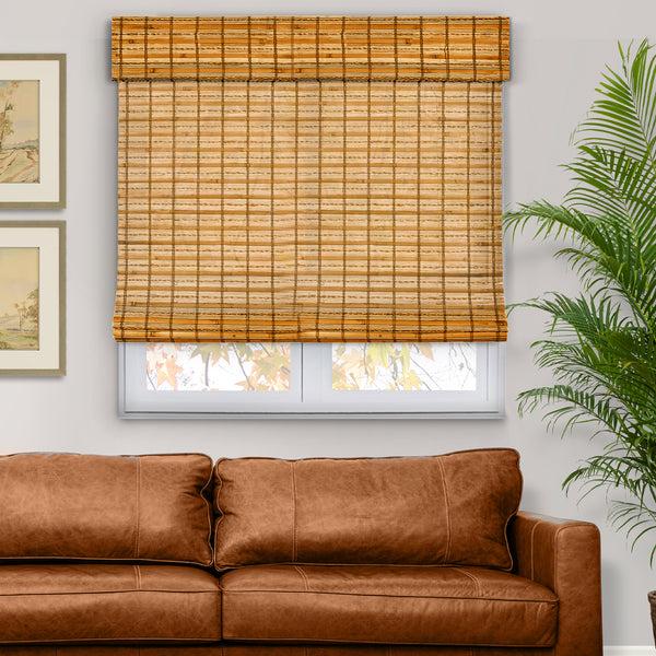 chicology Custom Bamboo Shades – Light Filtering Honey Wheat