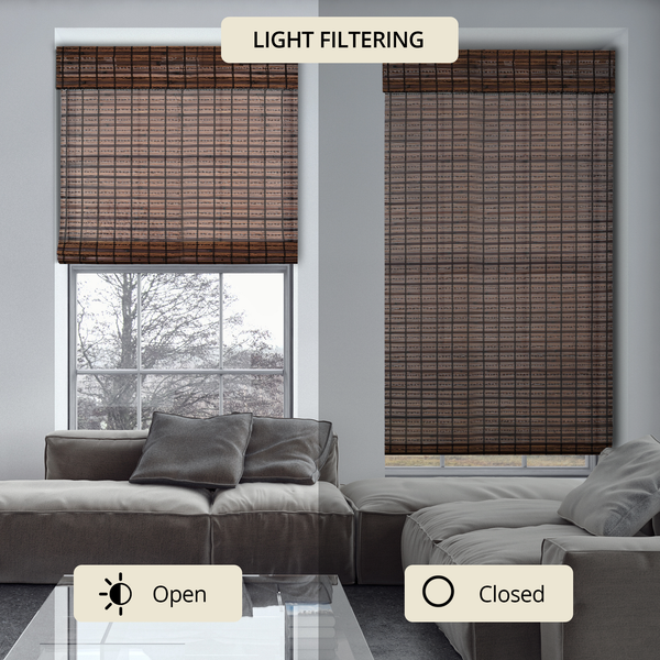 Chicology Custom Bamboo Shades – Light Filtering Jacobean