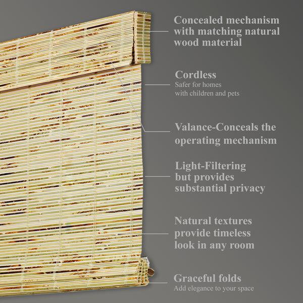 Chicology Custom Bamboo Shades – Light Filtering Sage Green