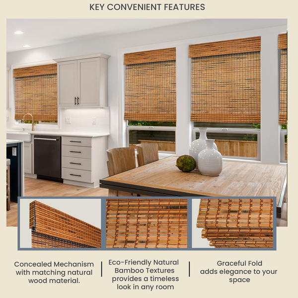 Chicology Custom Bamboo Shades – Light Filtering Salem