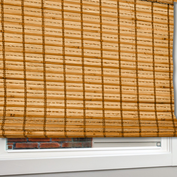 Chicology Custom Bamboo Shades – Light Filtering Top Down Bottom Up Honey Wheat