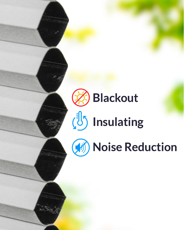 Chicology Custom Cellular Shades - Blackout Top Down Bottom Up