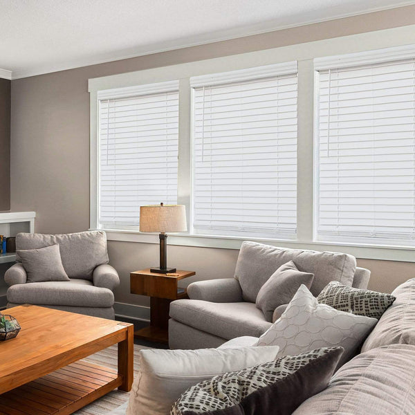 Chicology Custom Faux Wood Blinds – Blackout 2" Slats Chelsea