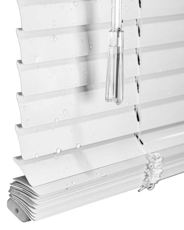 Chicology Custom Mini Blinds – Room Darkening 1" Slats Aluminum