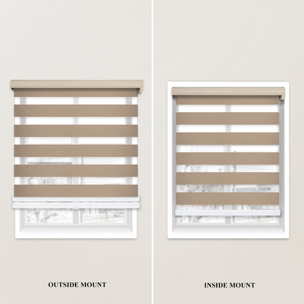 Chicology Custom Zebra Shades – Blackout Dual Layer Premium