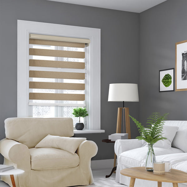 Chicology Custom Zebra Shades – Blackout Dual Layer Premium