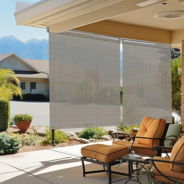 Chicology Exterior Shades – 80% Light Blocking Breathable Fabric Stone