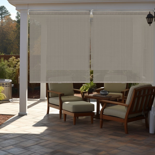 chicology Exterior Shades – 80% Light Blocking Breathable Fabric Stone