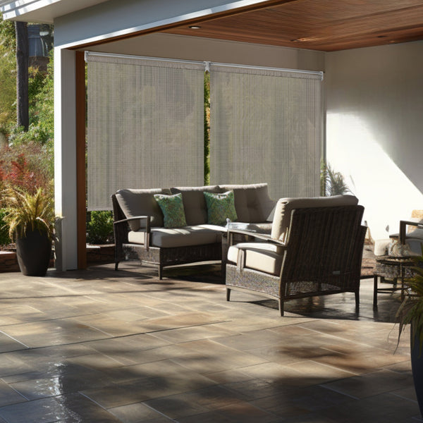 Chicology Exterior Shades – 80% Light Blocking Breathable Fabric Stone