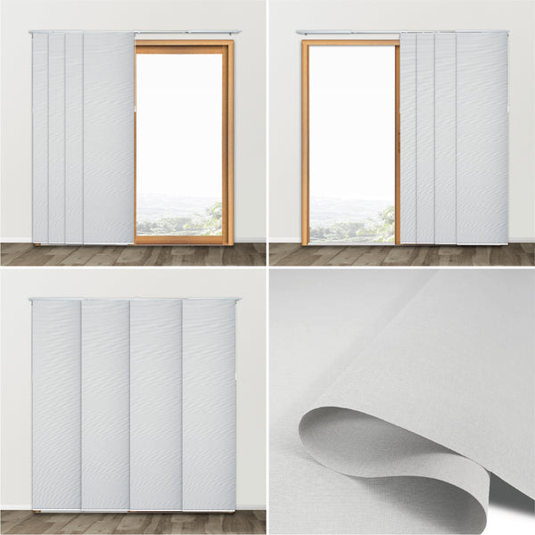 Chicology Panel Track Blinds - Light Filtering Lightweight Woven Material