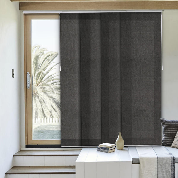 chicology Panel Track Blinds - Light Filtering Square Tweed Texture