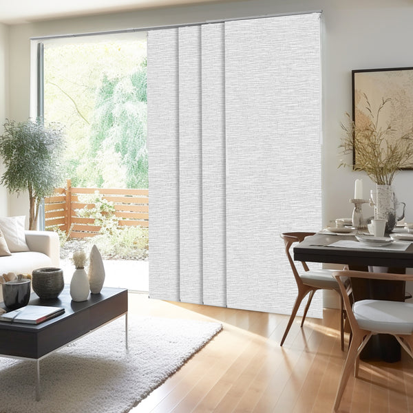 chicology Panel Track Blinds - Light Filtering Woven Fibers