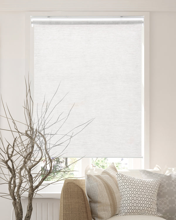 Chicology Roller Shades – Light Filtering Woven Jute Felton