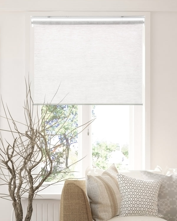 chicology Roller Shades – Light Filtering Woven Jute Felton