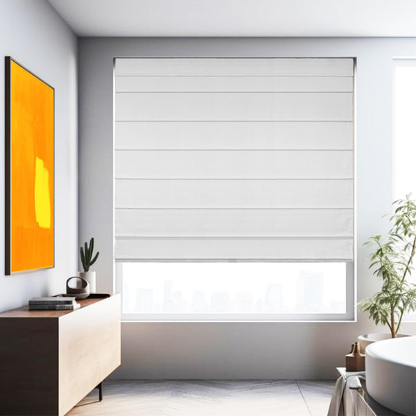 chicology Roman Shades - Light Filtering Cotton Duck Fabric