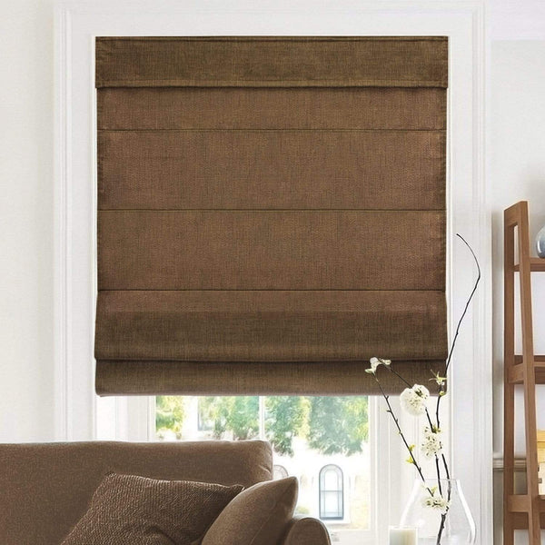 chicology Roman Shades - Light Filtering Crosshatched with Liner and Valance