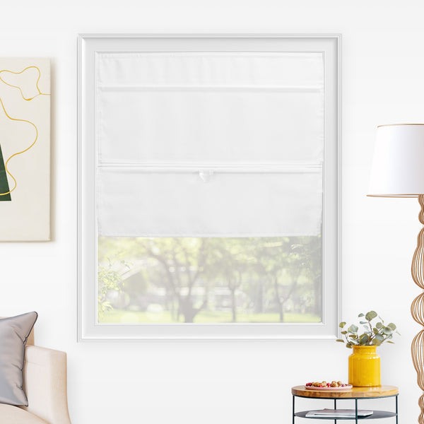 chicology Roman Shades - Light Filtering Magnetic Snap