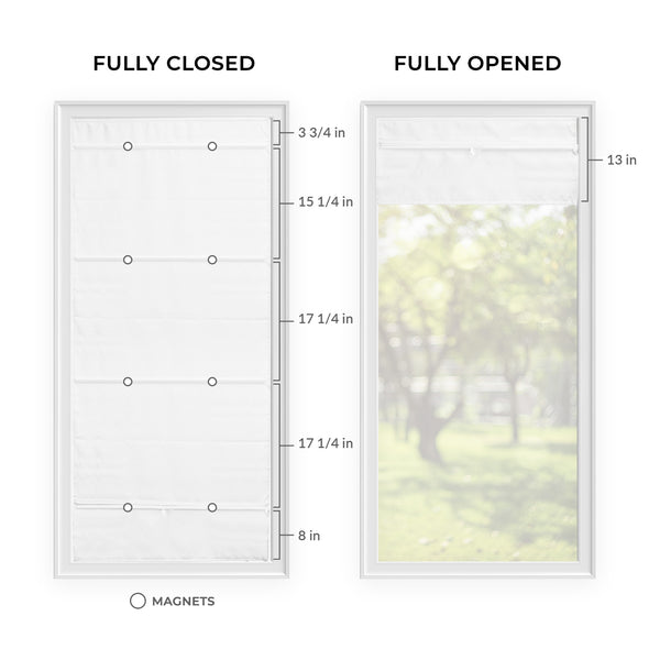 Chicology Roman Shades - Light Filtering Magnetic Snap