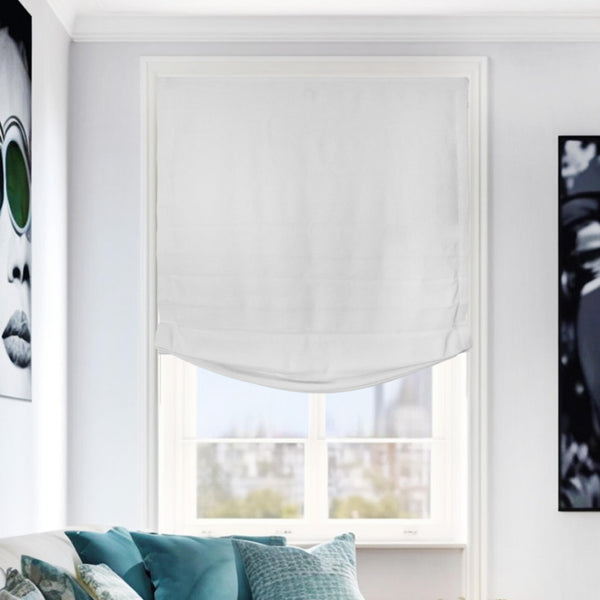 chicology Roman Shades - Light Filtering Relaxed Cotton Linen