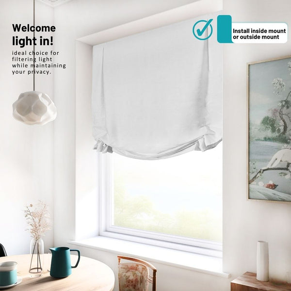 Chicology Roman Shades - Light Filtering Relaxed Tulip
