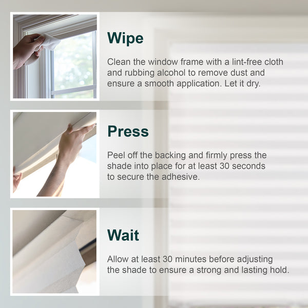 Chicology Temporary Shades – Light Filtering Cut-to-Width Pleated Material