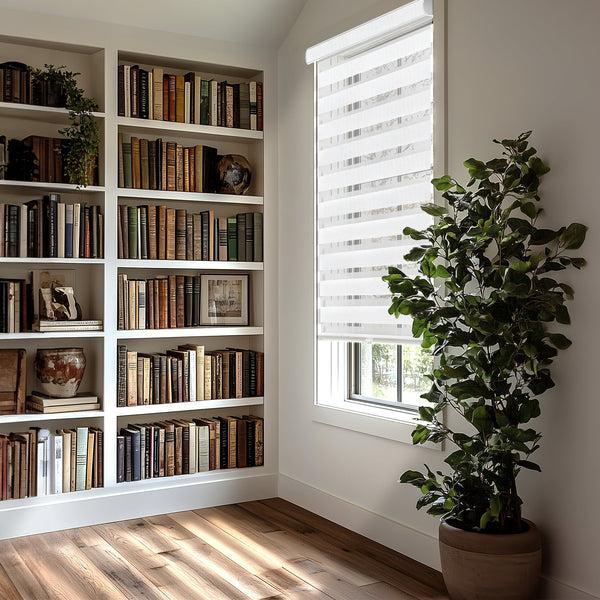 Chicology Zebra Shades – Room Darkening Dual Layer Arctic