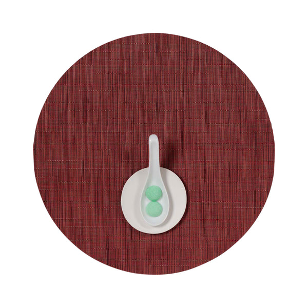 Chilewich Bamboo Placemats - Cranberry Placemats Cranberry