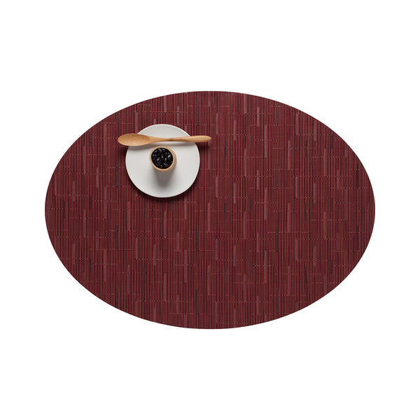Chilewich Bamboo Placemats - Cranberry Placemats Cranberry