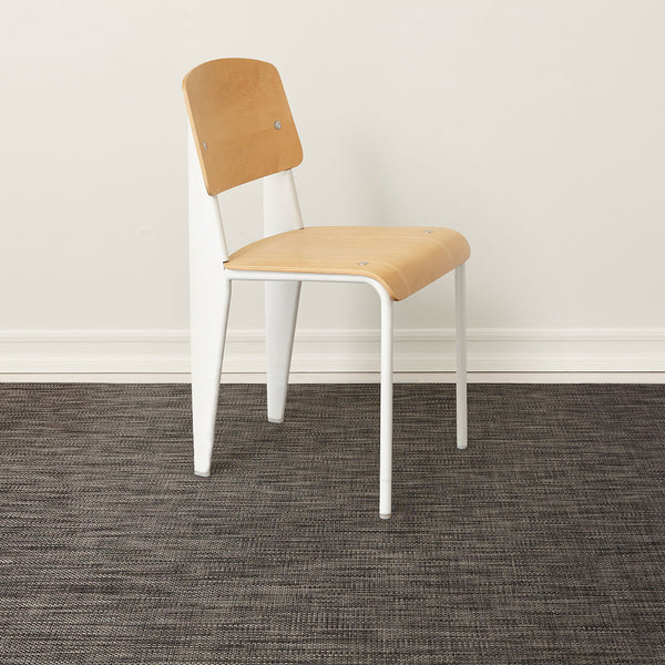 Chilewich Basketweave Rugs - Carbon Woven Floor Mat Carbon