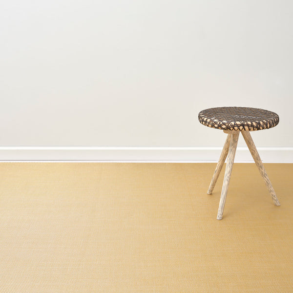 Chilewich Basketweave Rugs - Gilded Woven Floor Mat Gilded