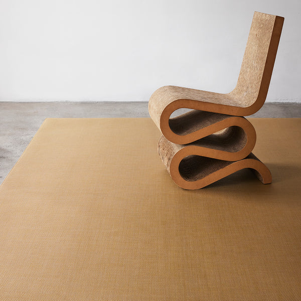 Chilewich Basketweave Rugs - Gilded Woven Floor Mat Gilded