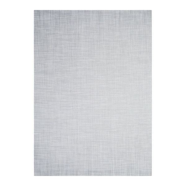 chilewich Basketweave Rugs - White/Silver Woven Floor Mat White/silver