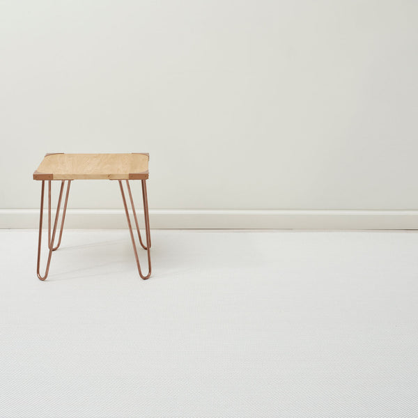 Chilewich Basketweave Rugs - White Woven Floor Mat White