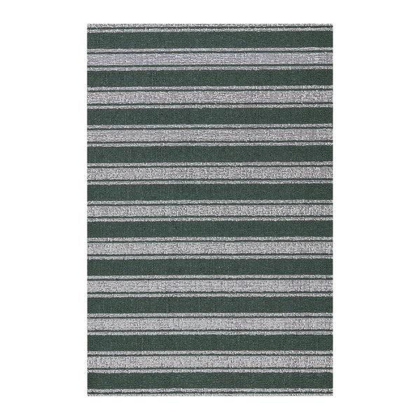 chilewich Boardwalk Stripe Shag Mats - Fern Shag Mats Fern