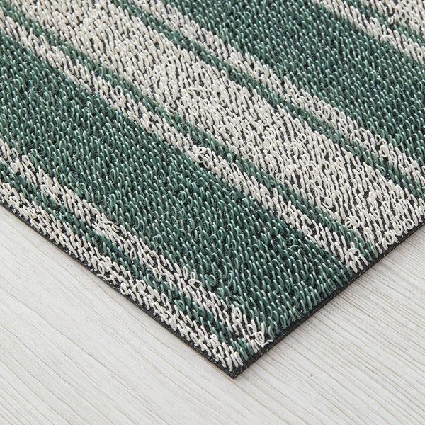Chilewich Boardwalk Stripe Shag Mats - Seaside Shag Mats Seaside