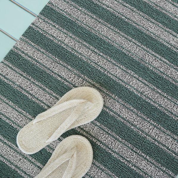 Chilewich Boardwalk Stripe Shag Mats - Seaside Shag Mats Seaside
