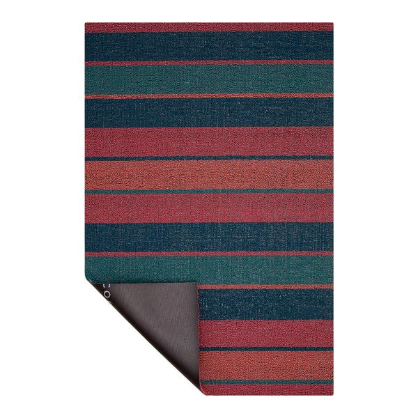 Chilewich Bolt Stripe Shag Mats - Raspberry Shag Mats Raspberry