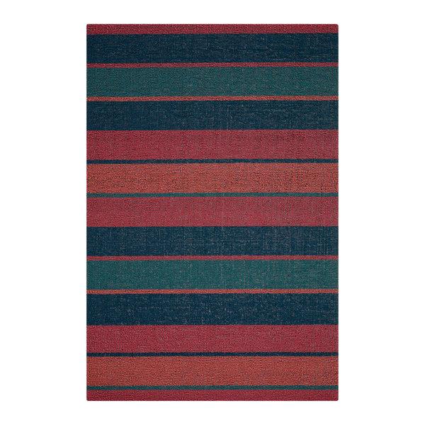 chilewich Bolt Stripe Shag Mats - Raspberry Shag Mats Raspberry