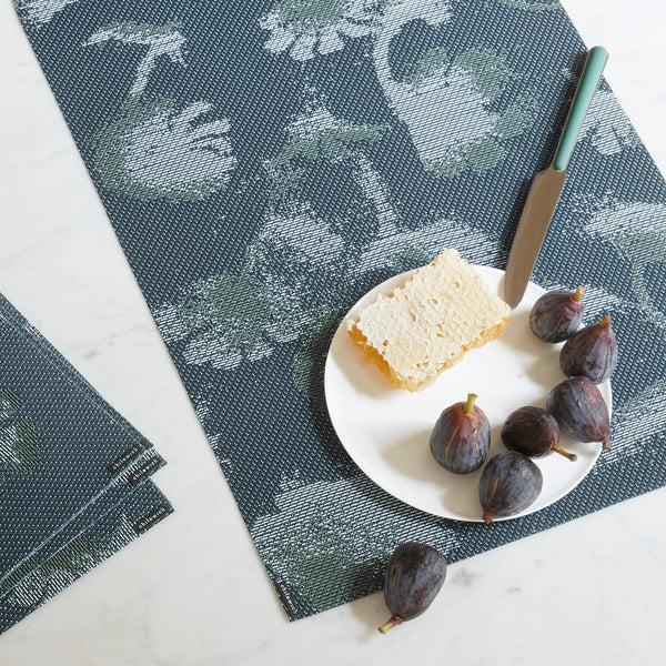 Chilewich Botanic Table Runners Table Runner Indigo