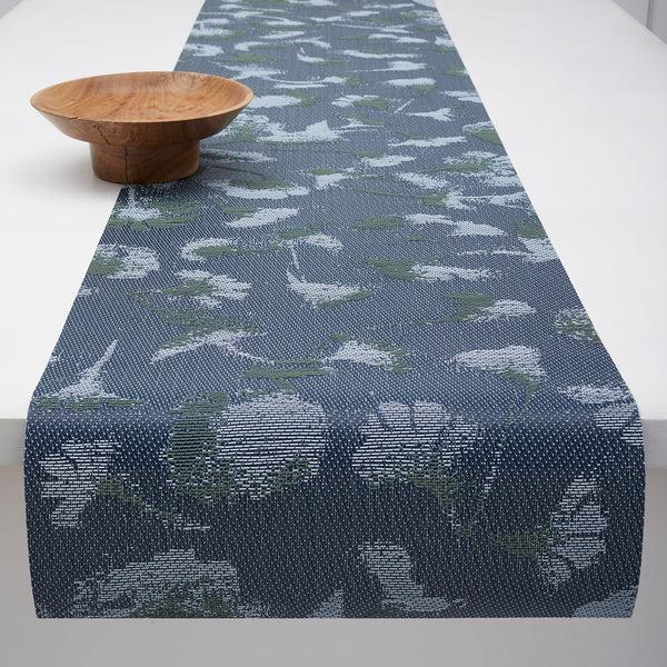 chilewich Botanic Table Runners Table Runner Indigo