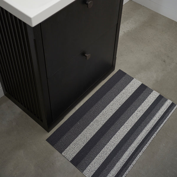 Chilewich Bounce Stripe Shag Mats Shag Mats Moonlight