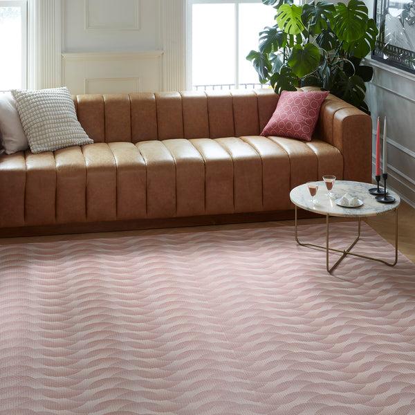Chilewich Arc Rugs Woven Floor Mat Azalea