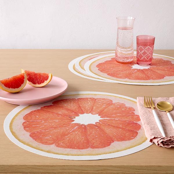 Chilewich Citrus Placemats - Grapefruit Placemats